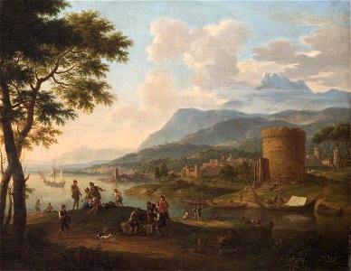 Jacob de Heusch - Italienische Abendlandschaft - GG 424 - Kunsthistorisches Museum