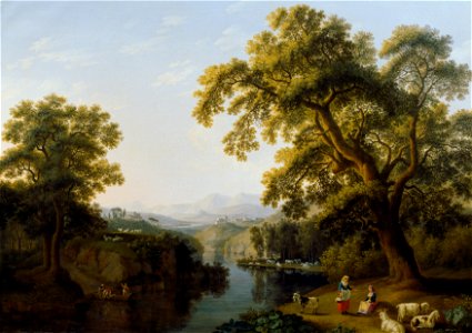 Jacob Philipp Hackert - Flusstal von Isernia bei Neapel - 3062 - Kunsthistorisches Museum