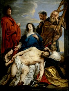 Jacob Jordaens - La Piedad, 1650-1660. Free illustration for personal and commercial use.