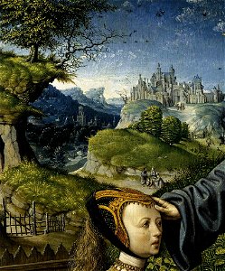 Jacob Cornelisz. van Oostsanen - Christ Appearing to Mary Magdalen as a Gardener (detail) - WGA05261