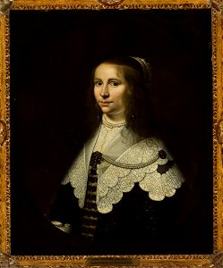 Jacob Willemsz. Delff II - Portrait of Volkera van Beresteyn (1624–1653), wife of Salomon van Schoonhoven (1617–1653) - M.Ob.1067 MNW - National Museum in Warsaw