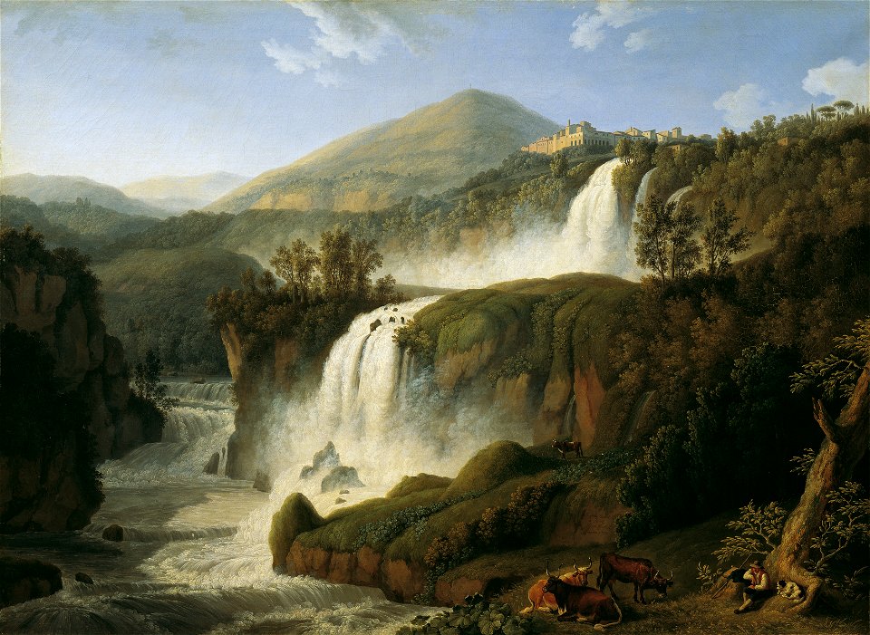 Jacob Philipp Hackert - Der große Wasserfall von Tivoli bei Rom - 3061 - Kunsthistorisches Museum