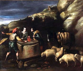 Jacob en el pozo, del taller de Pedro de Orrente (Museo del Prado)