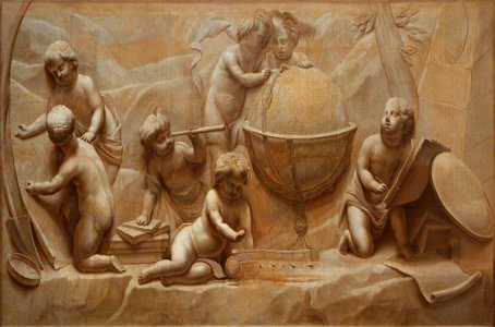 Jacob de Wit (1695-1754) (follower of) - A Trompe l'oeil Relief of Putti Representing an Allegory of Learning - 1548038 - National Trust