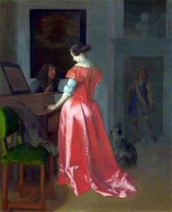 Jacob Ochtervelt - Jonge vrouw aan het virginaal - NG2143 - National Gallery