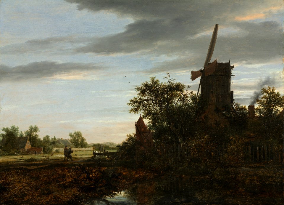 Jacob van Ruisdael - Landscape with a Windmill - 1967.19 - Cleveland Museum of Art