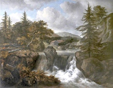 Jacob van Ruisdael - Lanscape with Waterfall NTI PNC 11-001
