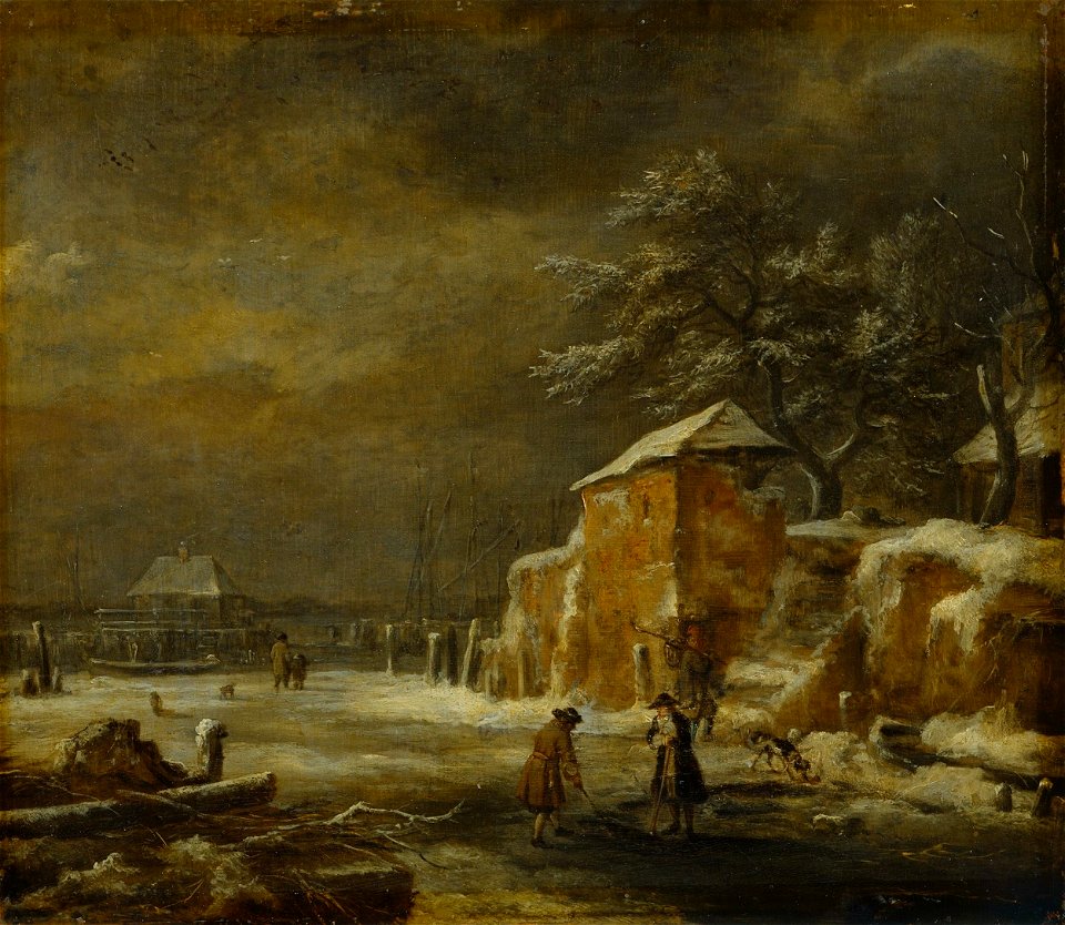 Jacob van Ruisdael - Frozen Canal HK-154