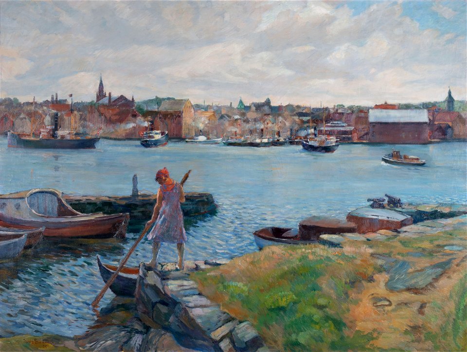 Jacob Kielland Sømme - Stavanger sett fra Sølyst - Stavanger kunstmuseum - SG.0245