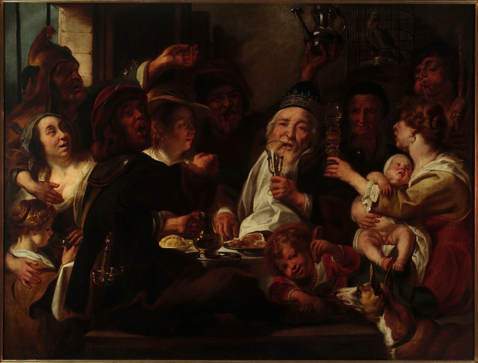 Jacob Jordaens I - King of drunkards - M.Ob.2074 - National Museum in Warsaw