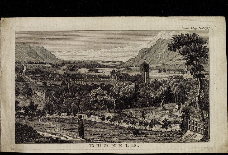 Jacobite broadside - Dunkeld. London Magazine, Jan. 1777