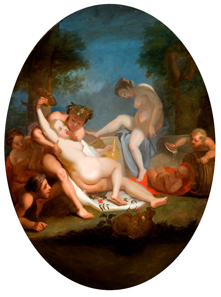 Jacob Jacobsz de Wet II (Haarlem 1641-2 - Amsterdam 1697) - Bathing Scene by a River - RCIN 401237 - Royal Collection