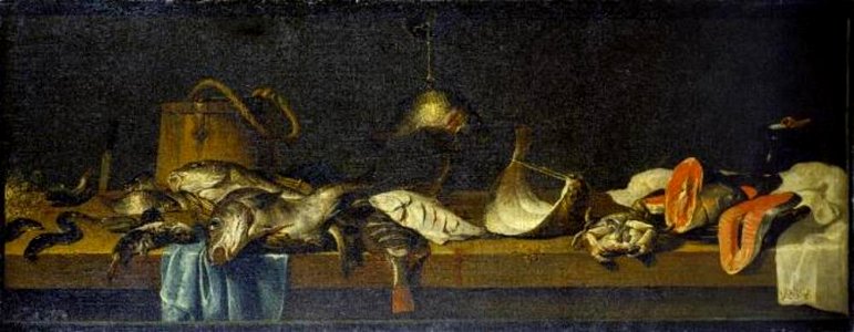 Jacob van Es - Visstilleven met paling, kabeljauw, platvissen, en krab - 691 - Städel Museum