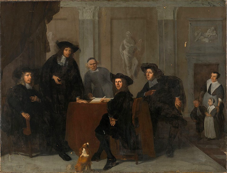 Jacob Ochtervelt - Regenten van de Leprozenhuis 1674