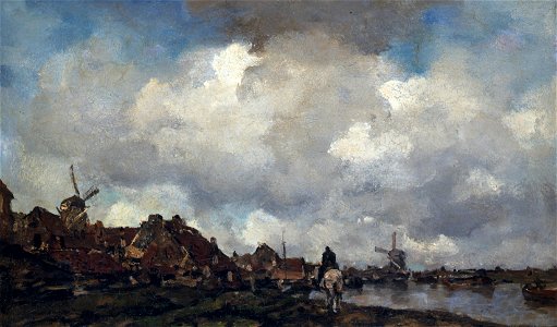 Jacob Maris - Village near Schiedam