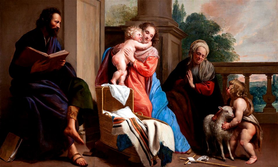 Jacob van Oost (I) - The Holy Family with St John and St Elizabeth