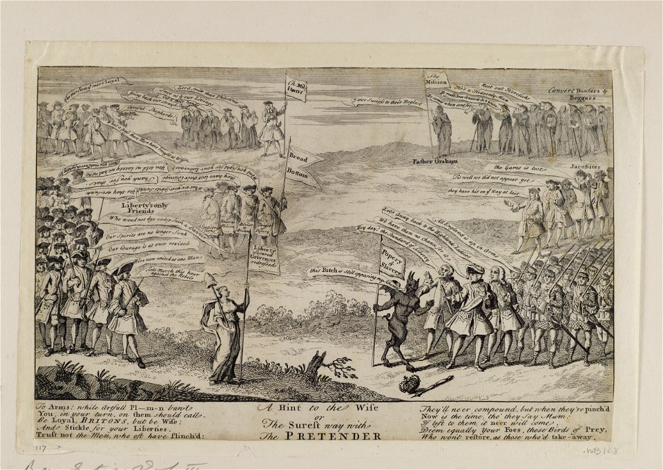 Jacobite broadside - Hint to the Wise or the surest way with the Pretender