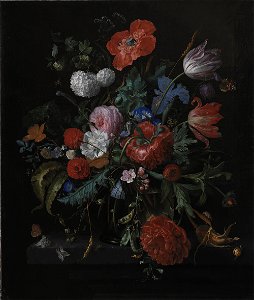 Jacob van Walscapelle - A Bunch of Flowers - KMSst211 - Statens Museum for Kunst. Free illustration for personal and commercial use.