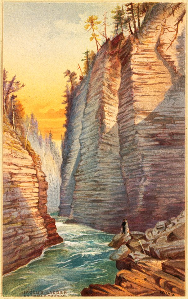Jacob's Ladder, Ausable Chasm 2 (Boston Public Library)