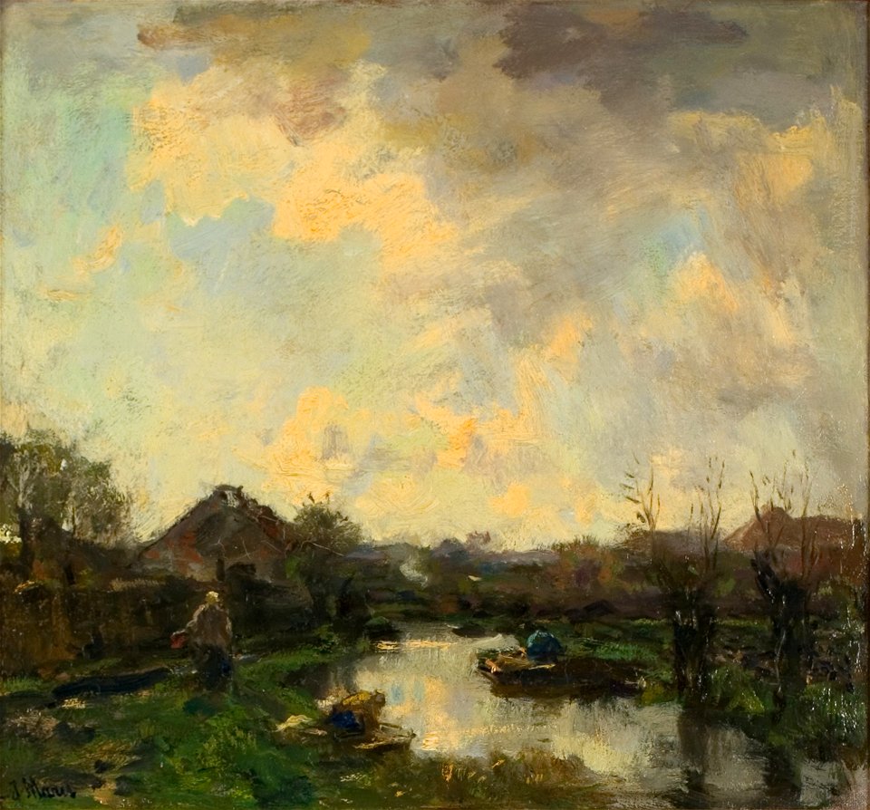 Jacob Maris - Aan de vaart - 0422 - Rijksmuseum Twenthe