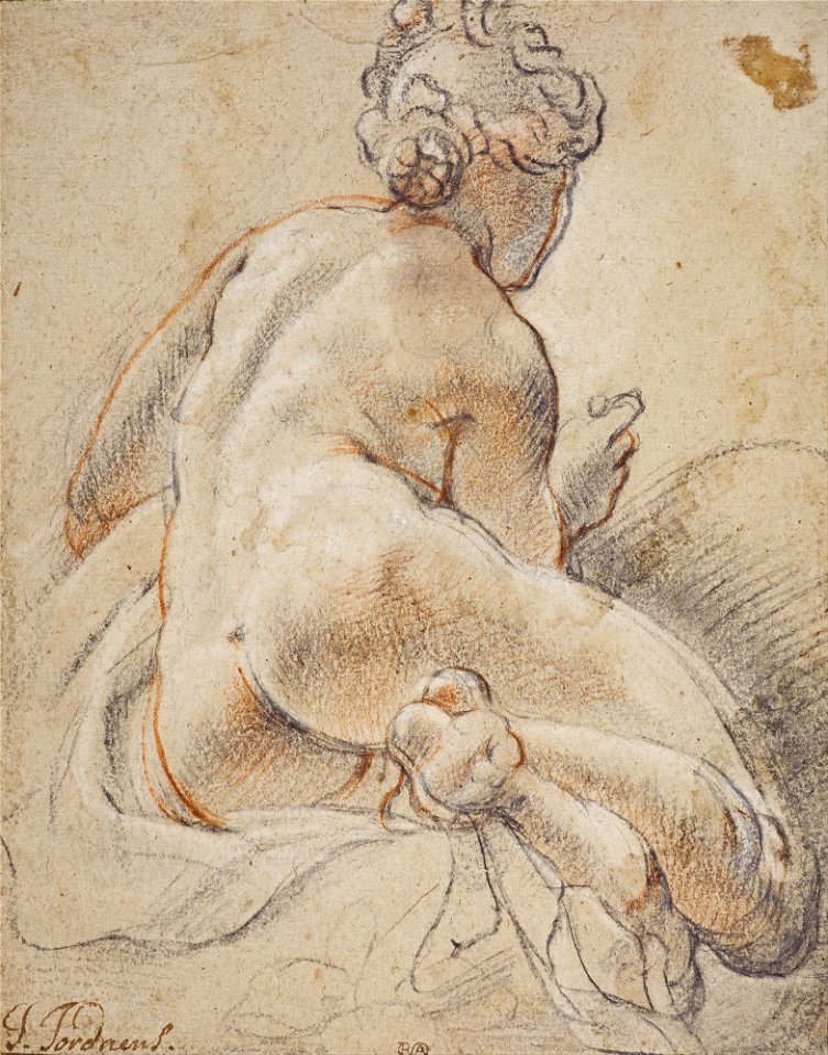 Jacob Jordaens - Female Nude, Seen from the Back - Google Art Project