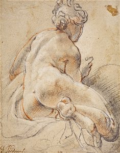 Jacob Jordaens - Female Nude, Seen from the Back - Google Art Project