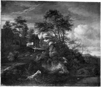 Jacob van Ruisdael - Houses near Castle Bentheim