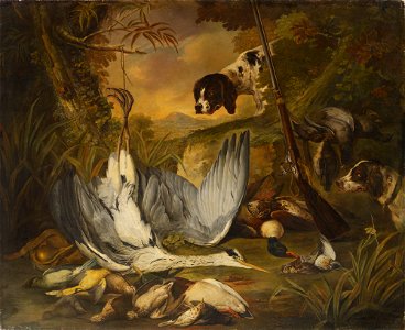Jacob Xaver Vermoelen - Still life with dogs - A I 321 - Finnish National Gallery
