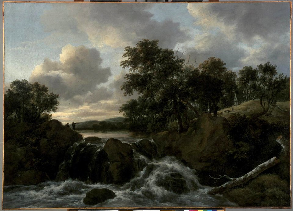 Jacob van Ruisdael - Landscape with a Waterfall