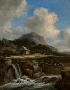 Jacob van Ruisdael - Mountain Torrent MET. Free illustration for personal and commercial use.