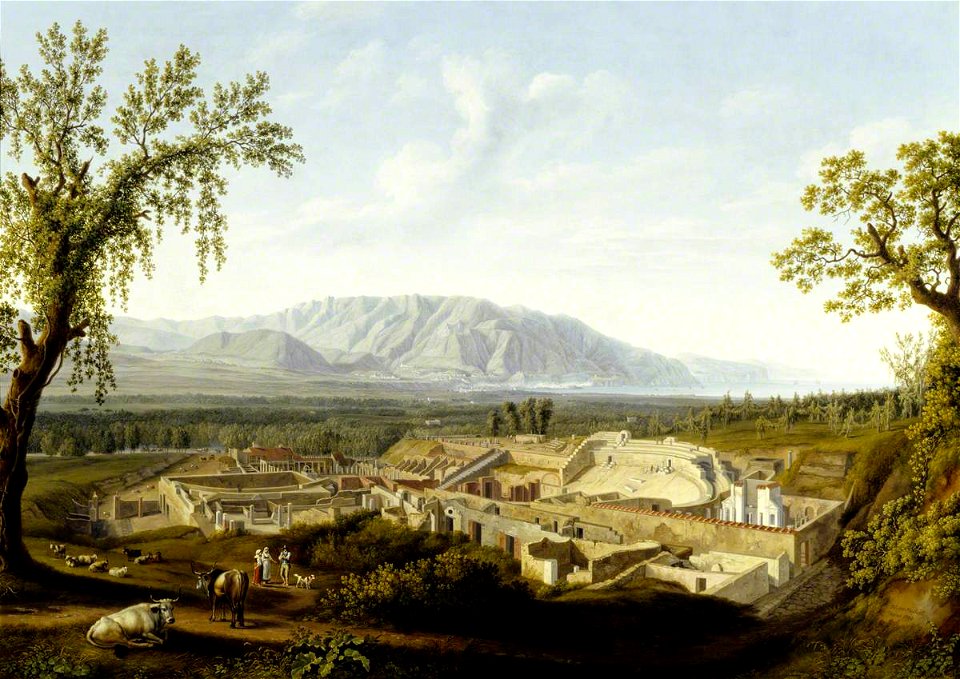 Jacob Philipp Hackert (1737-1807) - The Excavations at Pompeii - 608992 - National Trust