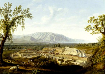 Jacob Philipp Hackert (1737-1807) - The Excavations at Pompeii - 608992 - National Trust