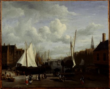 Jacob van Ruisdael - Quay at Amsterdam