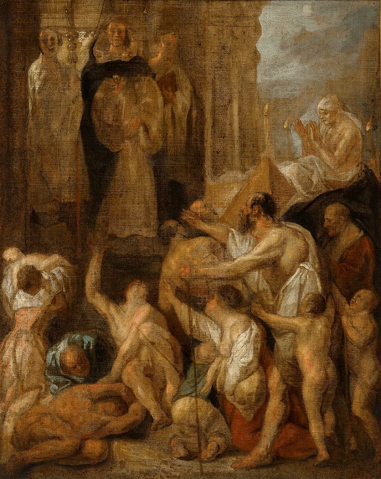Jacob jordaens the miracles of saint dominic - a modello 121548)