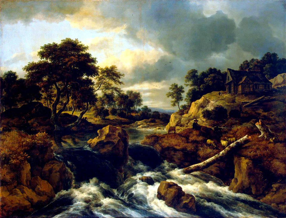Jacob van Ruisdael - Waterfall in a hilly landscape