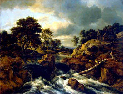 Jacob van Ruisdael - Waterfall in a hilly landscape
