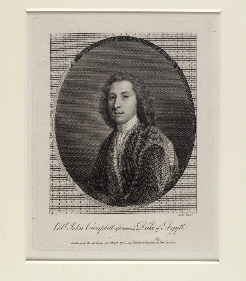 Jacobite broadside - Col. John Campbell afterwards Duke of Argyll