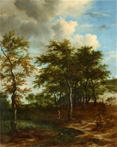 Jacob van Ruisdael-Landscape with Tall Trees Lempertz-1118-1583