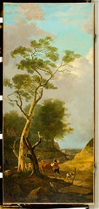 Jacob van Strij - Heuvelachtig landschap met veedrijver - 4245 - Rijksmuseum Twenthe