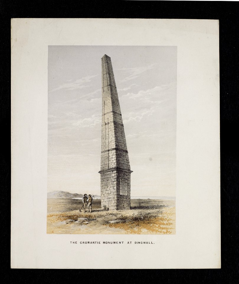 Jacobite broadside - Cromartie Monument at Dingwall