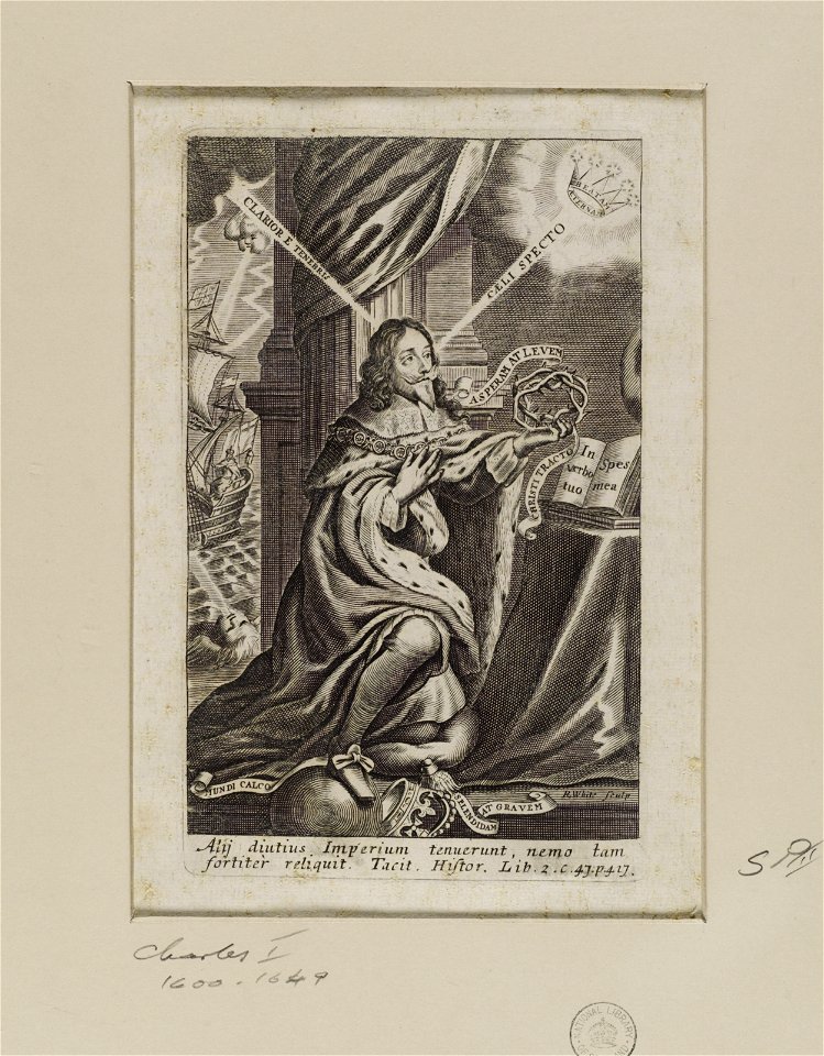 Jacobite broadside - Portrait of Charles I (1600-1649) 06