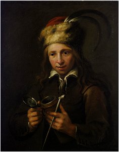 Jacob van Oost I - Portrait of a boy with a pipe