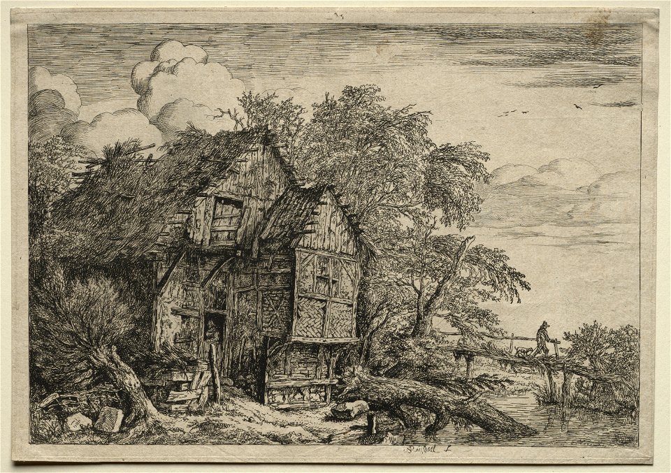 Jacob van Ruisdael (Dutch, 1628-29-1682) - The Little Bridge - 1942.877 - Cleveland Museum of Art