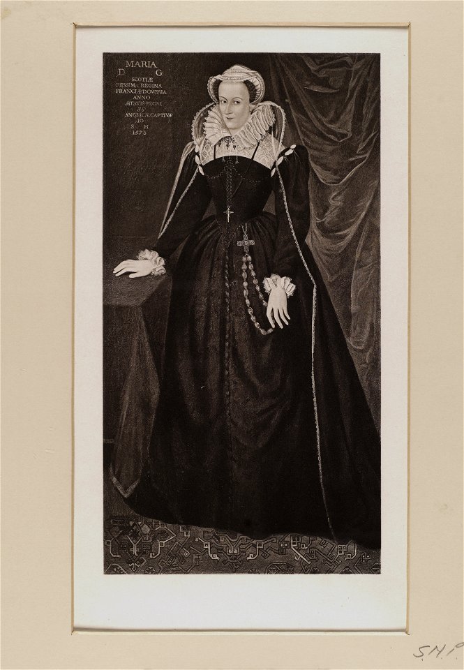 Jacobite broadside - Portrait of Mary, Queen of Scots (1542-1587) 04
