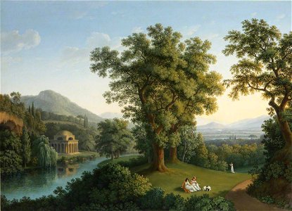 Jacob Philipp Hackert (1737-1807) - River Landscape with Elements of the English Garden at Caserta - 608950 - National Trust