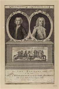 Jacobite broadside - Effigies of the late Earl of Kilmarnock, and the late Lord Balmerino