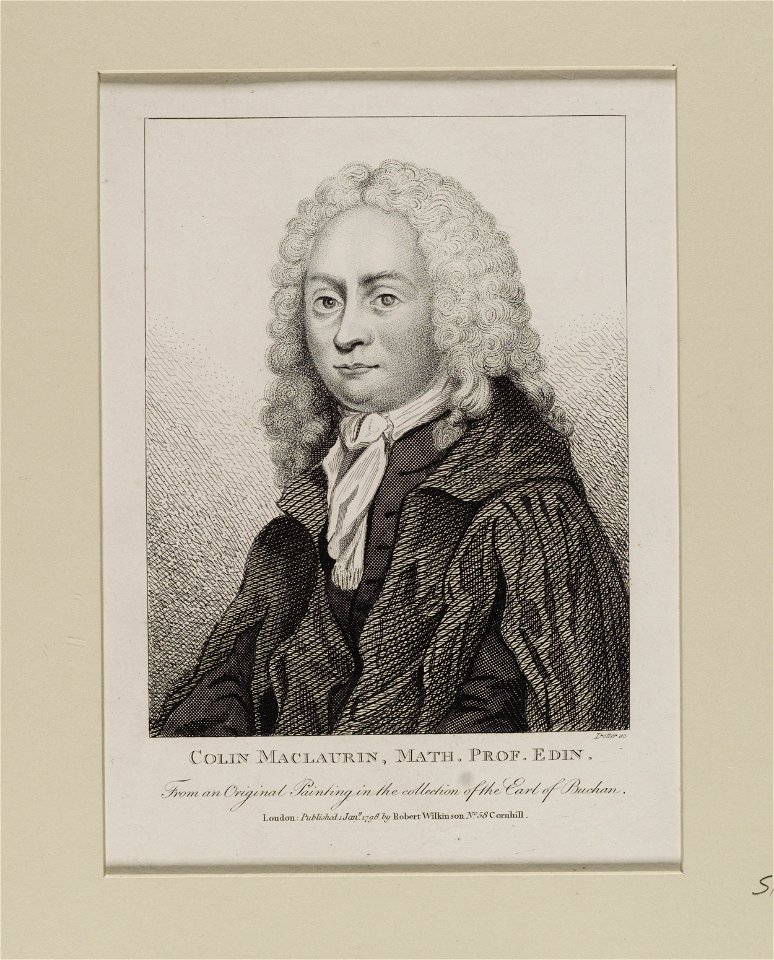Jacobite broadside - Colin Maclaurin, Math. Prof. Edin