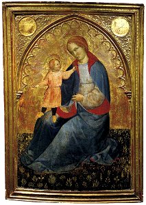 Jacobello Del Fiore - Madonna and Child - WGA11887. Free illustration for personal and commercial use.