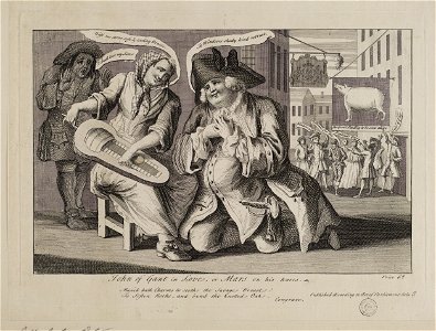 Jacobite broadside - John of Gant in Love or Mars on his Knees