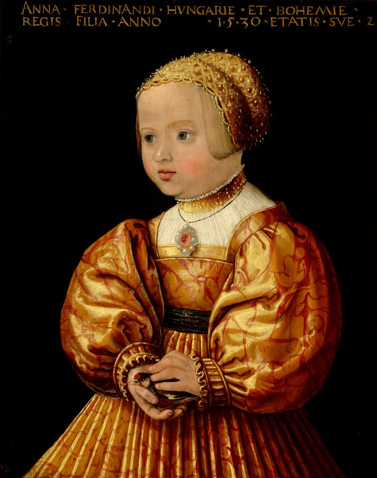 Jacob Seisenegger - Portrait of Anna of Austria (1528-1590), Aged Two - 270 - Mauritshuis